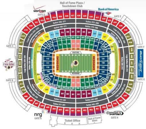 Two Seahawks versus commanders Tickets 1