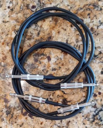 Cables de instrumentos con conectores TS y TRS de 1/4" y XLR, más cable para altavoz - $1563471345786241124