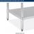 ULINE H-4999 Stainless Steel Worktable with Bottom Shelf - 48" x 30" 7 thumbnail