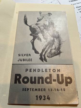 Pendleton Round-Up Brochure  1934 1