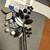 Handmade Acrylic Crystal Gabriel Boutonniere in Royal Blue / Jet Black 3 thumbnail