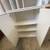 2 White Upper Cabinets Adj Shelves Open Shelf Used Good Cond 6 thumbnail