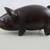 Asian Pot Bellied Pig Hand Carved Folkart Solid Wood Figurine 3 thumbnail
