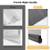 PAIR OF 23" x 72" BLACK ZEBRA BLINDS - ALLNEW 4 thumbnail