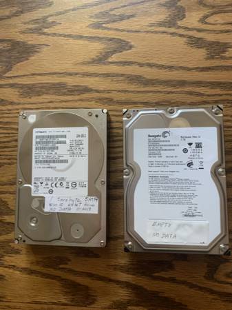 1 terabyte SATA Hard drives 1
