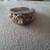 14K NATURAL YELLOW AND WHITE DIAMOND TWO TONE GOLD RING 2 thumbnail