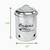 Mind Reader 3 piece Garlic Onion Potatoes metal canister set (silver) 10 thumbnail