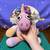 Handmade Crocheted Unicorn with rainbow hair 5 thumbnail