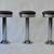 Soda Fountain Counter Stool w/round chrome ring seat-Chrome Column And Bell Colu 1 thumbnail