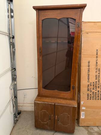 wood gun cabinet 1