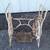 White Cast Iron Treadle Sewing Machine with wheel Miss Left Back leg. 1 thumbnail