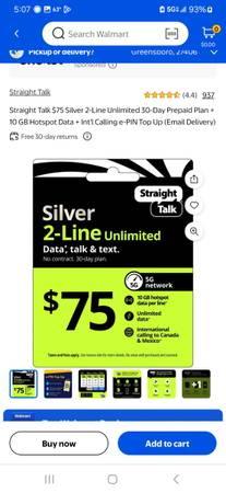 Straight talk phone card 75-2 line card 1