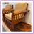 Hickory Chair Company Wood Roll Arm Chairs, A Pair 3 thumbnail