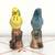 Vintage "Blue & Yellow Birds on Stumps" Salt and Pepper Shaker Set 2 thumbnail
