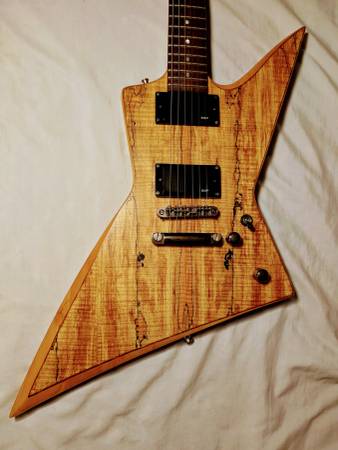 ESP LTD FX-260 SM EMG PcUp 1 of a Kind Spalted Maple Natural