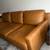 Poly & Bark Cognac Tan Leather Couch with ottoman. 3 thumbnail