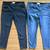 2pr Sz 14 Democracy Ab Tech Straight leg -1 Black & 1 Blue Denim Jeans 1 thumbnail