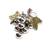 Vintage Sterling Silver Brooch Pendant Grape Vineyard Wine Theme 1 thumbnail
