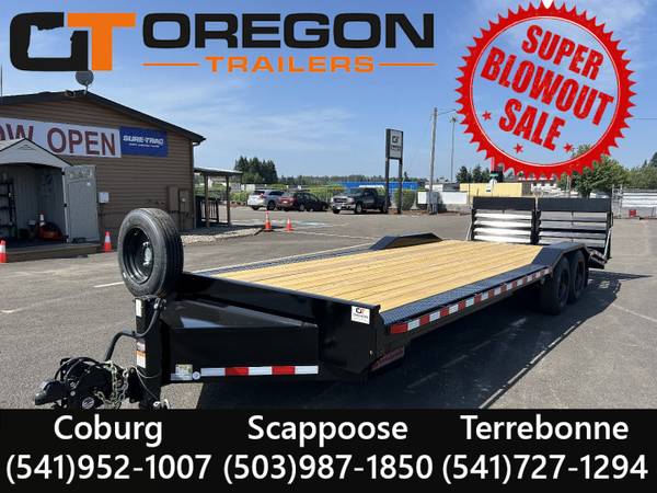 2025 Midsota 8.5x24 Flatbed Equipment Trailer 17.6K GVWR 1