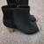 Toms Boots Womens 6.5 Majorca Peep Toe Black Perf Suede Mix 2 thumbnail
