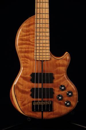 USA Custom Handcrafted BARCUS single cut 4 string Bass guitar 1