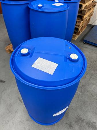 blue 55 gallon barrels 1