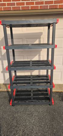 CRAFTSMAN 5 -Tier Heavy Duty Black Plastic Shelving Unit 1