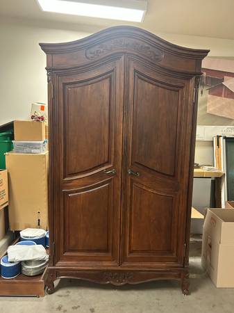 solid wood armoire 1