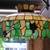 leaded glass hanging lamp shade ANTIQUE 2 thumbnail