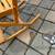 Vintage Les Freres Clement Canada Folding maple rocking chair A114 7 thumbnail