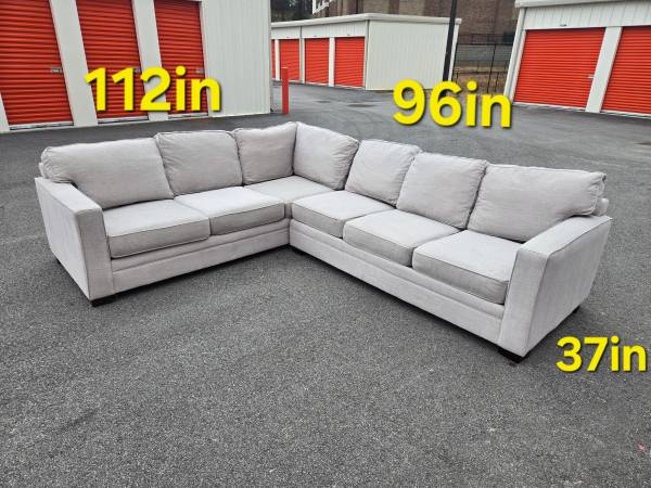 FREE DELIVERY Couch Sofa L Sectional 2
Piece Grey 1