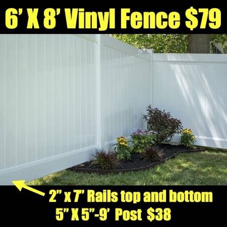 🤣 6' x 8' VINYL FENCE — ONLY $79! 🤣 1