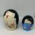 Japanese Kokeshi Folk Art Nesting Dolls 5 Total Hand Painted Wood World Mark 3 thumbnail