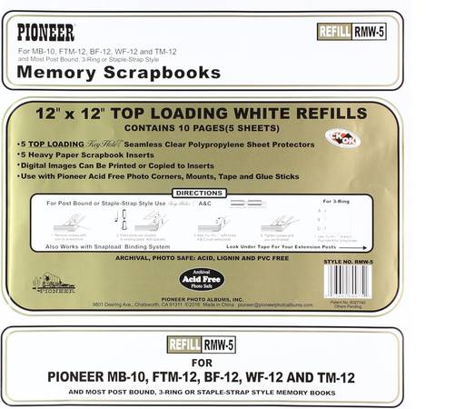 Memory scrapbooks insert 1