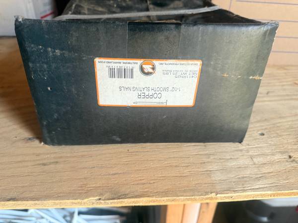 Copper slate nails 1