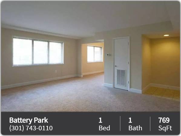$1,554 / 1br - 769ft2 - Leasing Expo Raffle and Prizes - Battery Park Apartments (Bethesda) (Bethesda)64039862069377122
