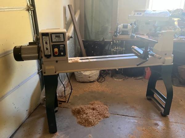 Wood Turning Setup - Grizzly 22x42 Lathe, Sharpening System & Tools 1