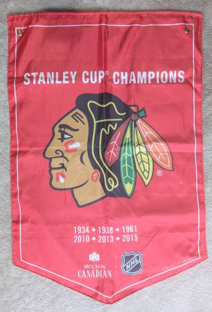 Chicago Black Hawks Stanley Cup Champions Banner 1