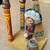 SMALL CARVED INDIAN DISPLAY. +TEEPEE + TOTEM POLES 2 thumbnail