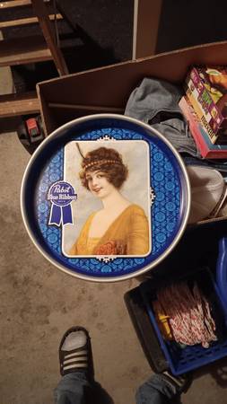 Pabst blue ribbon tray 1