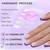 BTArtbox Lot of 2 Gel Press-On Reusable Nails - 30 pcs Classic French 8 thumbnail