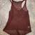 Like New Maroon Crochet Racerback Tank Size Small 1 thumbnail