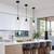 Modern Black Farmhouse Clear Glass Cylinder Pendant Light Fixtures 1 thumbnail