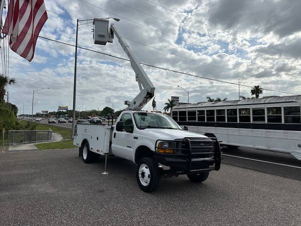 2001 FORD F550 V8 7.3 L DIESEL BUCKET TRUCK 93K MILES VERY NICE - $25,900 (40081 US HWY 19 N TARPON SPRINGS, FL 34689)63443835704321124
