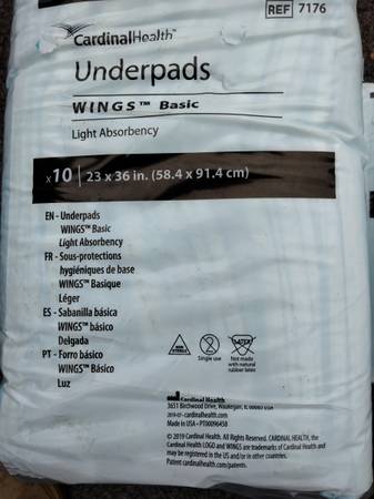 Cardinal Health Underpads Wings Basic 1