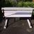 VINTAGE Wood & Iron Garden / Park BENCH 5 thumbnail
