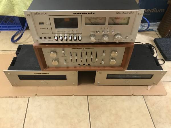 Marantz 32 amplifier marantz 33 pre marantz 5025 cassette deck 1