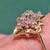 14k Solid Yellow Gold Diamond Ring 3 thumbnail
