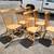 Vintage solid poplar wood  6 dinner chairs 6 thumbnail
