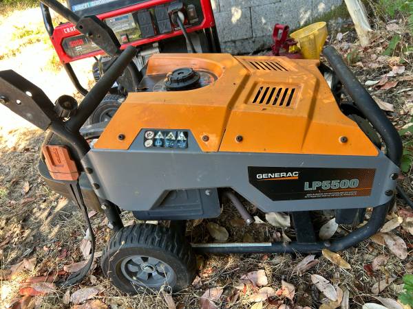Generac 5500 portable propane generator 1
